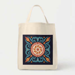 Boho Tile Tote Bag Tragetasche