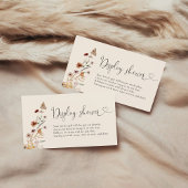 Boho Tiny Wildblume Babydusche Begleitkarte