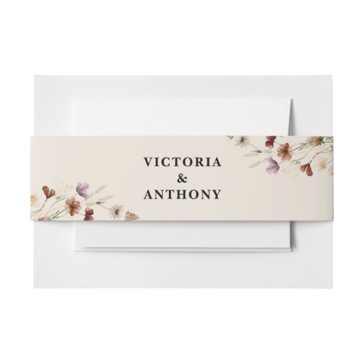 Boho Tiny Wildblume Wedding Bly Band (Vorderseite Beispiel)