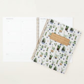 Boho-Topfpflanzenmuster personalisiert Planer (Anzeige)