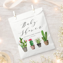 Boho Topted Succulents und Cactus Baby Shower Geschenktütchen