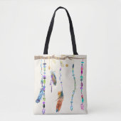 Boho Tote Bag Tasche (Vorderseite)
