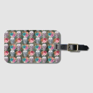 Boho-Totenkopf-Serie Design 10 Gepäckanhänger