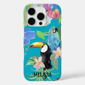 Boho Toucan Tropical Floral Case-Mate iPhone Hülle (Rückseite)