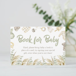 Boho Toy Bear Babydusche Bücher für Babykarten Einladung