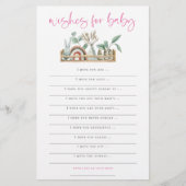 Boho Toys Pink wünscht Baby Showspiel (Vorderseite)