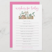 Boho Toys Pink wünscht Baby Showspiel (Vorne/Hinten)