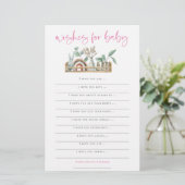 Boho Toys Pink wünscht Baby Showspiel (Stehend Vorderseite)