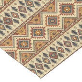 Boho Traditional Tribal Textile Intricate Designs Großer Tischläufer (Ecke)