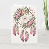 Boho Traum Geburtstagsgruß Karte (Rückseite)