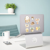 Boho Traumfänger Blumen Schmetterling Aufkleber (Laptop auf Schreibtisch)