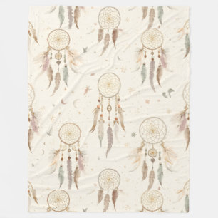 Boho Traumfänger Fleece-Decke Ätherisch Fleecedecke