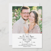 Boho Travel Wedding Elegant Romantic Custom Photo Einladung (Vorderseite)