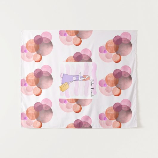 Boho Travels Wandteppich (Vorderseite (Horizontal))