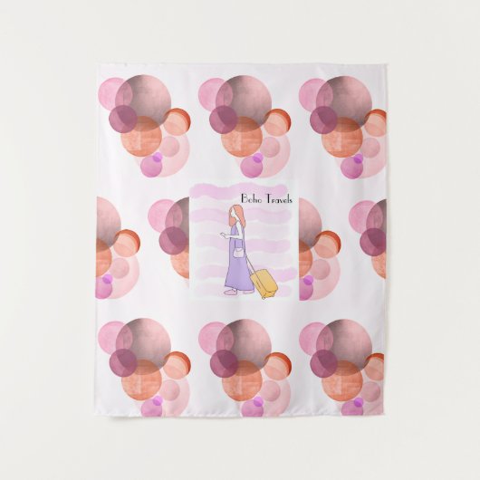 Boho Travels Wandteppich (Vorderseite)