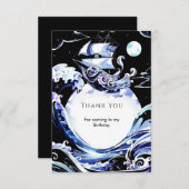 Boho Treasure Hunt Pirate Geburtstag Dankeskarte (Vorne/Hinten)