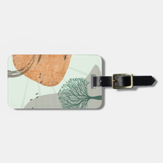 Boho Tree Gepäckanhänger (Vorderseite horizontal)