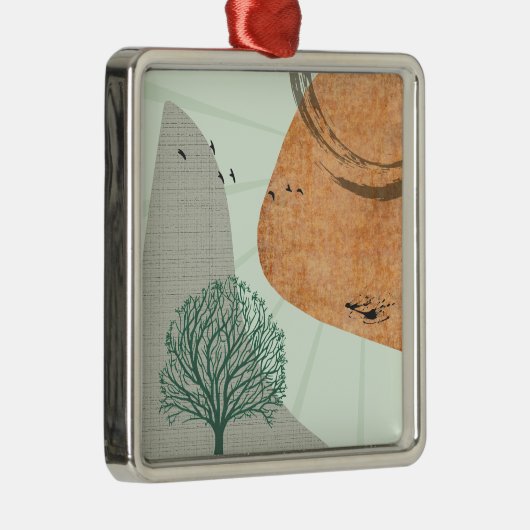 Boho Tree Ornament Aus Metall (Rechts)