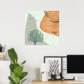 Boho Tree Poster (Heimbüro)