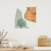 Boho Tree Poster (Küche)