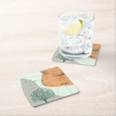 Boho Tree Rechteckiger Pappuntersetzer (Vor Ort)