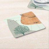 Boho Tree Rechteckiger Pappuntersetzer (angewinkelt)