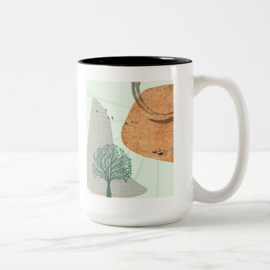 Boho Tree Zweifarbige Tasse (Rechts)