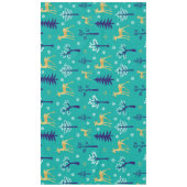 Boho Trees Gold Deers Modern Tischdecke (Vorderseite)