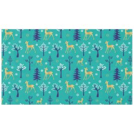 Boho Trees Gold Deers Modern Tischdecke