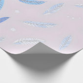 Boho-Trend-Federn Luxus-Kollektion Geschenkpapier (Ecke)
