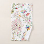 Boho, Trendy, Aquarell, Chic, Modern, Pastell Badhandtuch Set (Handtuch)