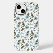 Boho Trendy Blue Green Case-Mate iPhone Hülle (Rückseite)