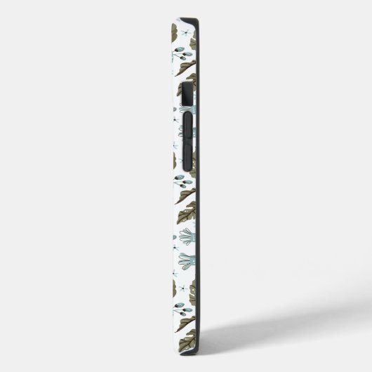 Boho Trendy Blue Green Case-Mate iPhone Hülle (Rückseite / Links)