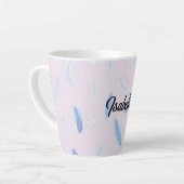 Boho Trendy Feathers Luxury Collection Milchtasse (Linke Ecke)