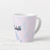 Boho Trendy Feathers Luxury Collection Milchtasse (Rechte Ecke)