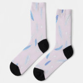 Boho Trendy Feathers Luxury Collection Socken (Linkes Detail)