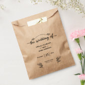 Boho Trendy Script Wedding Geschenktütchen (Versiegelt)