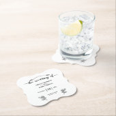Boho Trendy Script Wedding Untersetzer (Vor Ort)