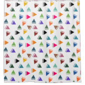 Boho Triangle Duschvorhang (Vorderseite)