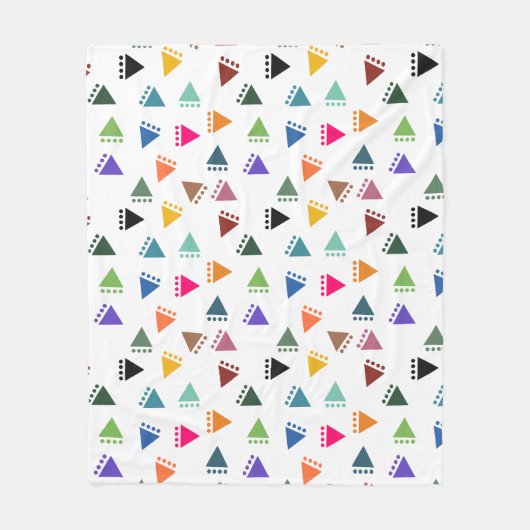 Boho Triangle Fleecedecke (Vorderseite)