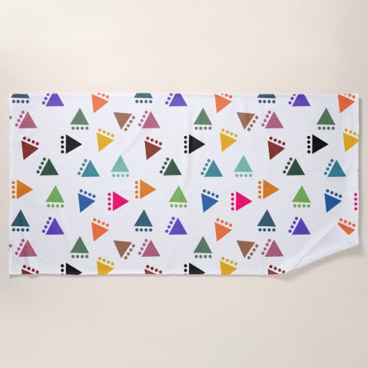 Boho Triangle Strandtuch (Vorderseite)