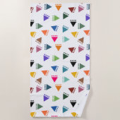 Boho Triangle Strandtuch (Vorderseite)