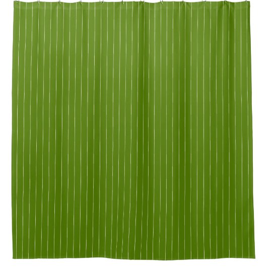 Boho Tribal avocado grüner Streifen Duschvorhang (Vorderseite)