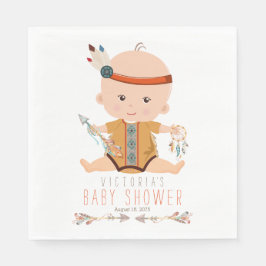 Boho Tribal Baby Dusche Napkins Serviette