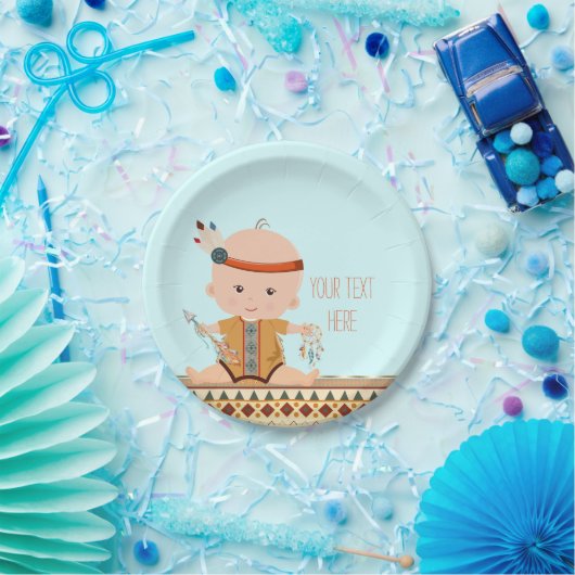 Boho Tribal Baby Shower Pappteller (Party)
