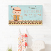 Boho Tribal Boy Baby Shower Banner (Insitu)
