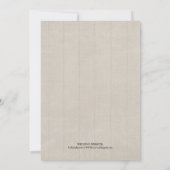 BOHO Tribal Deer Antler Feathers Art Save the Date Einladung (Rückseite)