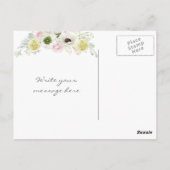 Boho Tribal Dream Catcher Feathers Blume Native Postkarte (Rückseite)