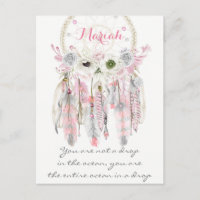 Boho Tribal Dream Catcher Feathers Blume Native