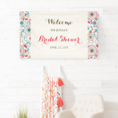Boho Tribal feather Dreamcatcher Brautparty Banner (Insitu)
